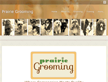 Tablet Screenshot of prairiegrooming.com